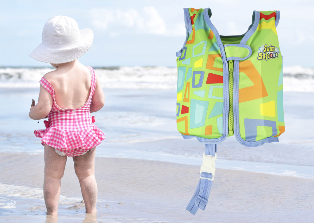 Kamizelka piankowa do pływania kapok dla dzieci BESTWAY 32176 11-19 kg zielona - obrazek 7