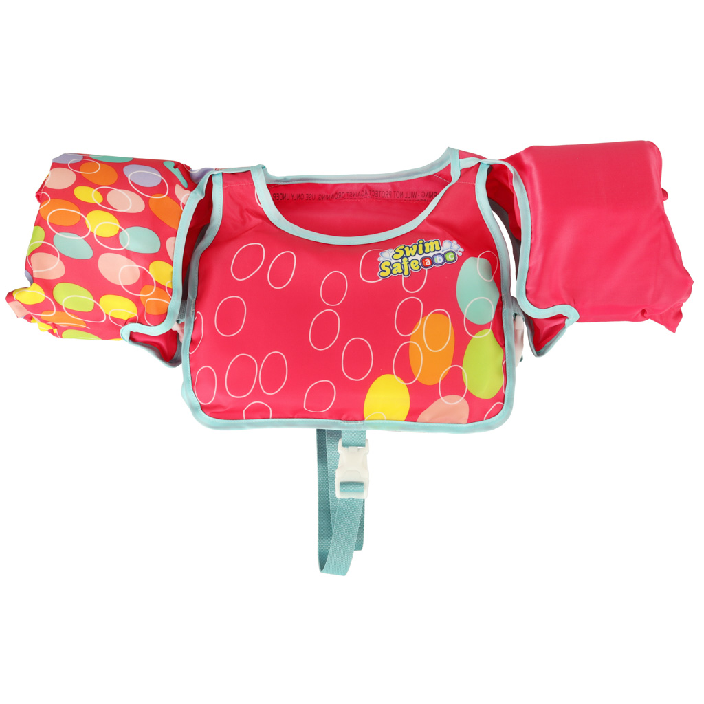 Kamizelka piankowa z rękawkami do pływania kapok dla dzieci 3-6 lat 19-30 kg BESTWAY 32174 różowa - obrazek 3
