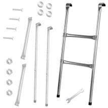 Drabinka do trampoliny ogrodowej schodki uniwersalna metalowa 86,5 x 37 cm