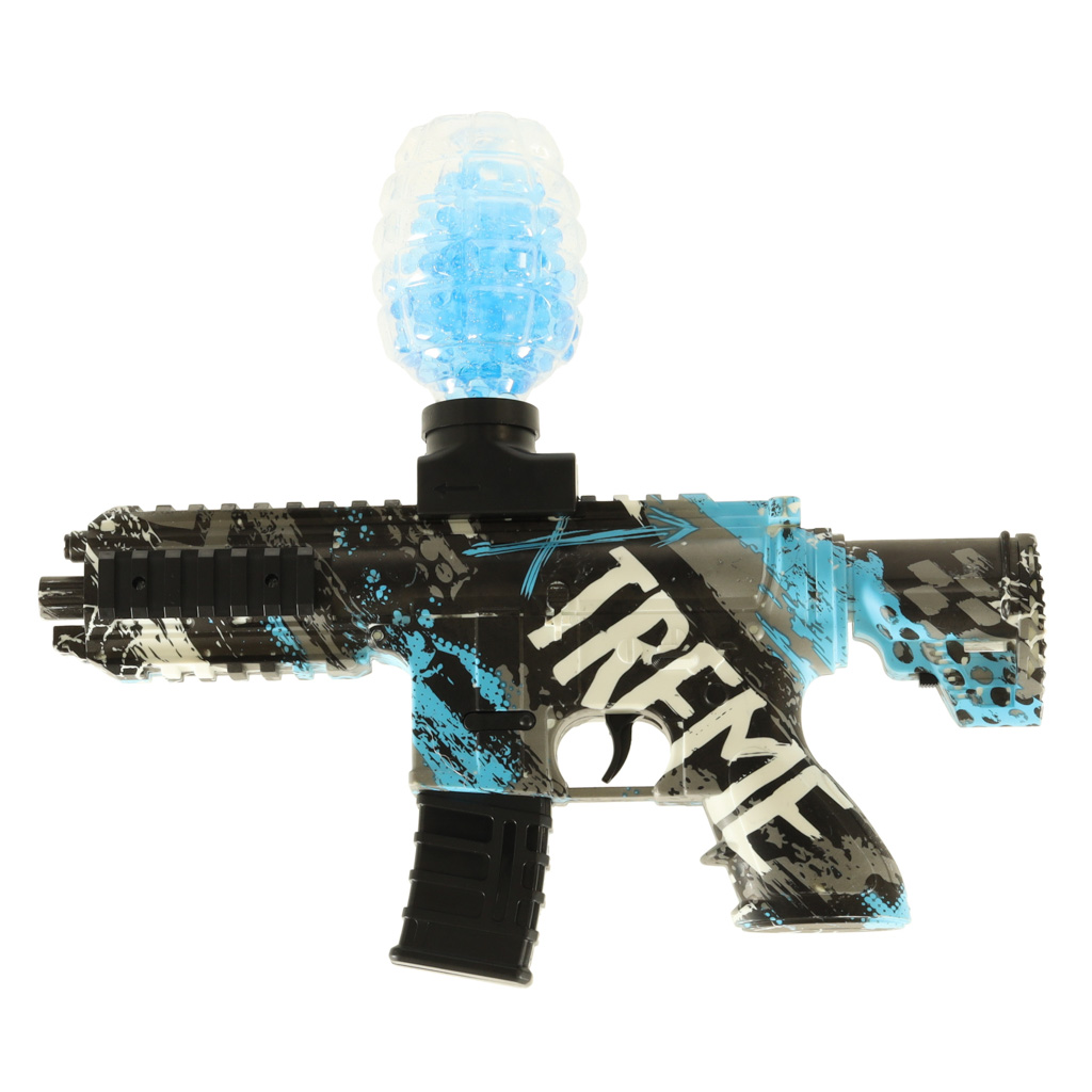 Pistolet na kulki żelowe wodne karabin niebieski zasilanie bateryjne USB 550szt. 7-8mm - obrazek 4