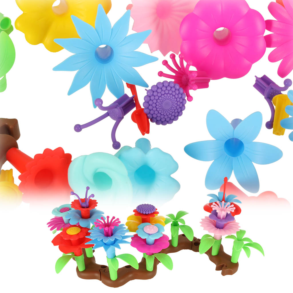 Kwiatki klocki kreatywne ogród kwiatowy 48 elementów - obrazek 7