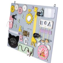 Tablica manipulacyjna drewniana szara 50 x 37,5 cm