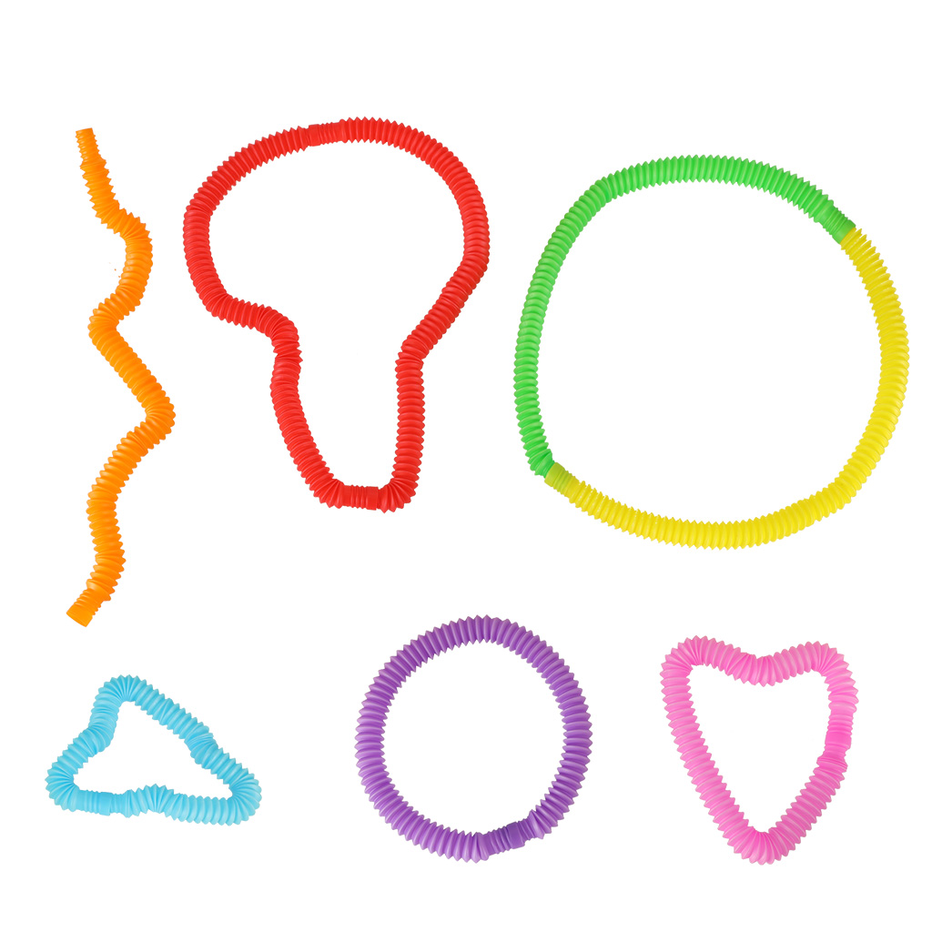 Rurki rury sensoryczne rozciągane tuby edukacyjne montessori 8 sztuk - obrazek 3