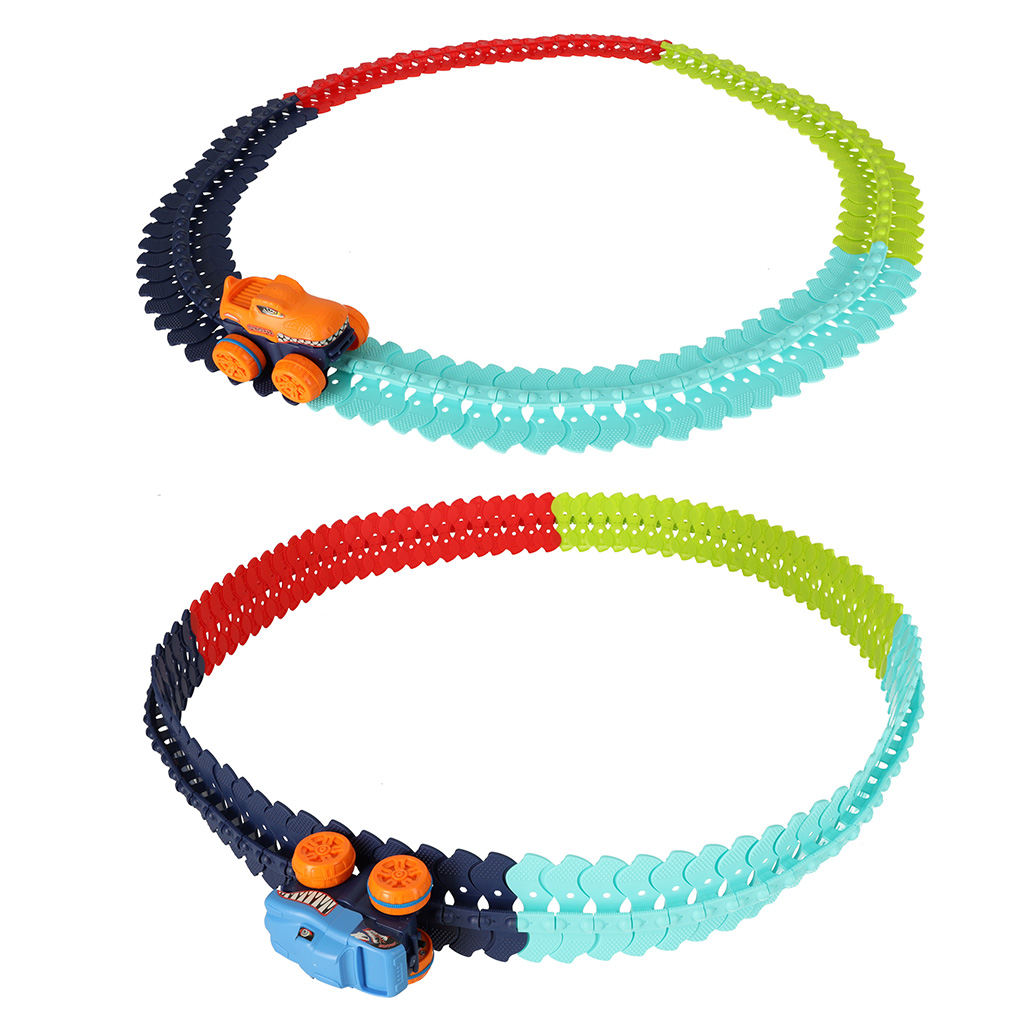 Tor wyścigowy elastyczny samochodowy auta zjeżdżalnie 102el. 132cm - obrazek 6