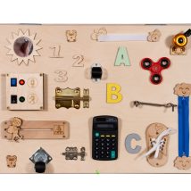 Tablica manipulacyjna drewniana 50 x 37,5 x 32 cm