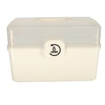 Organizer na leki pojemnik pudełko kasetka apteczka duży XXL na zamek skrzynka 34x19x22,5cm