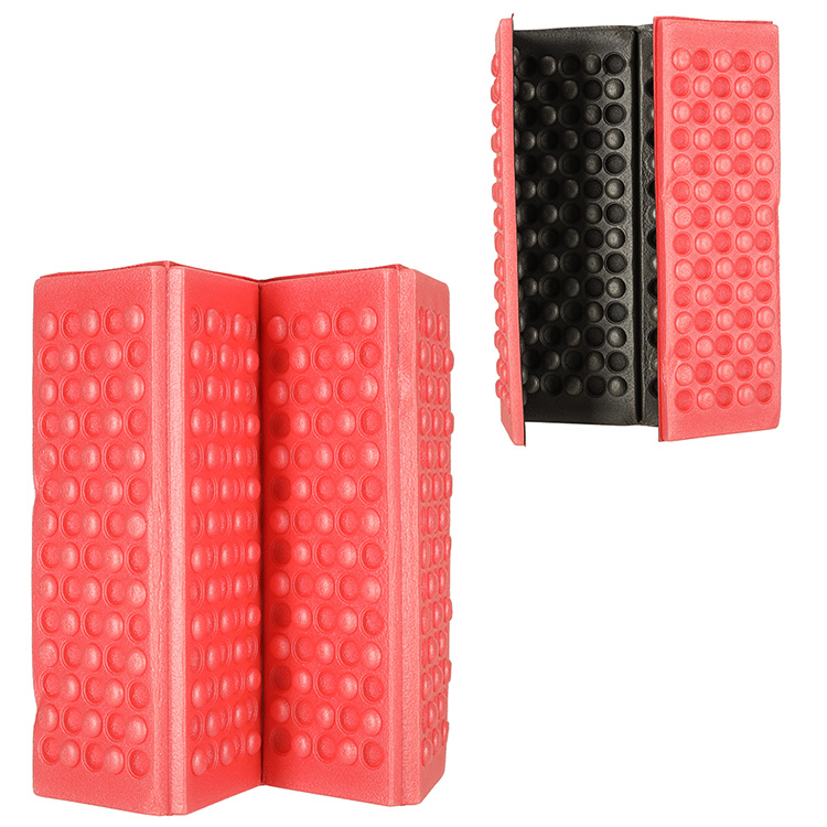 Mata piankowa składana do siedzenia turystyczna czerwona - obrazek 4