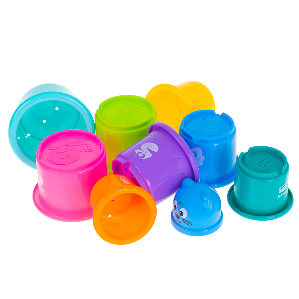 Kubeczki edukacyjne wieża piramida cyfry i owoce - obrazek 7