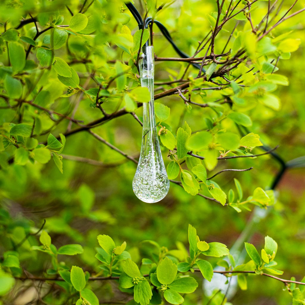 Lampki solarne ogrodowe łezki 6,5m 30LED ciepły biały - obrazek 6