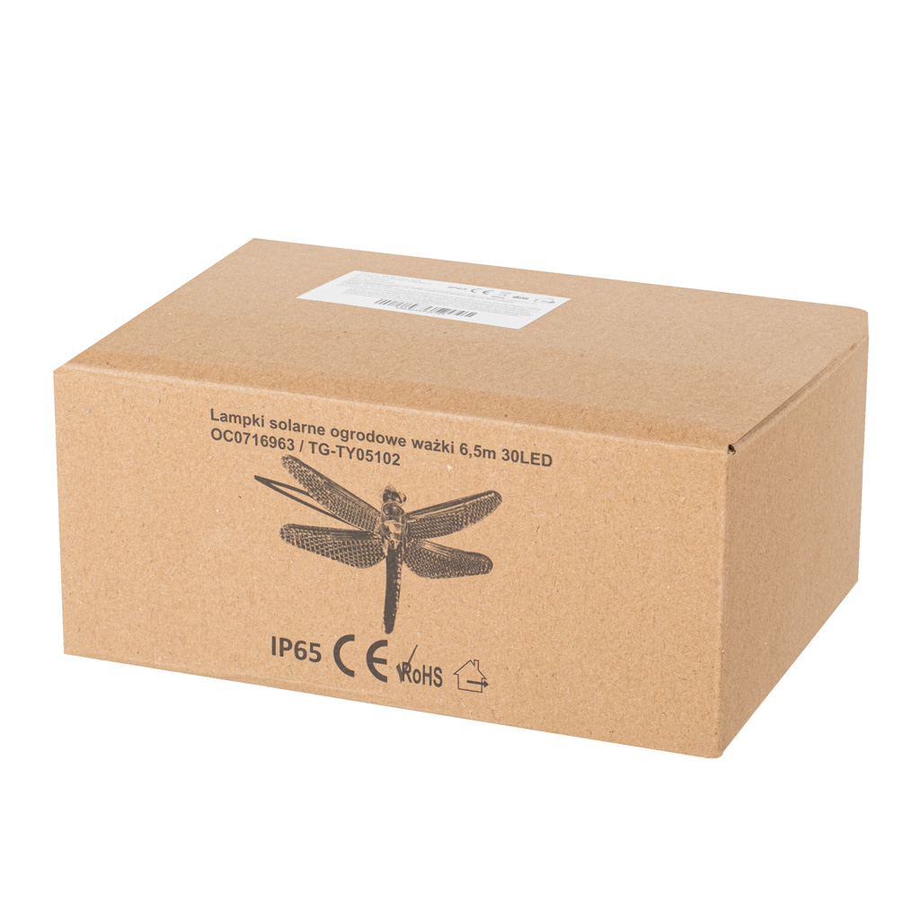 Lampki ogrodowe solarne ważki 6,5m 30LED multikolor - obrazek 6