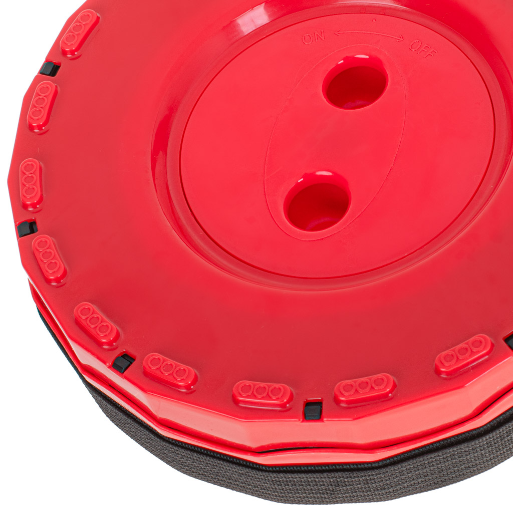 Krzesło składane taboret teleskopowy turystyczny przenośny czerwony 200kg - obrazek 7