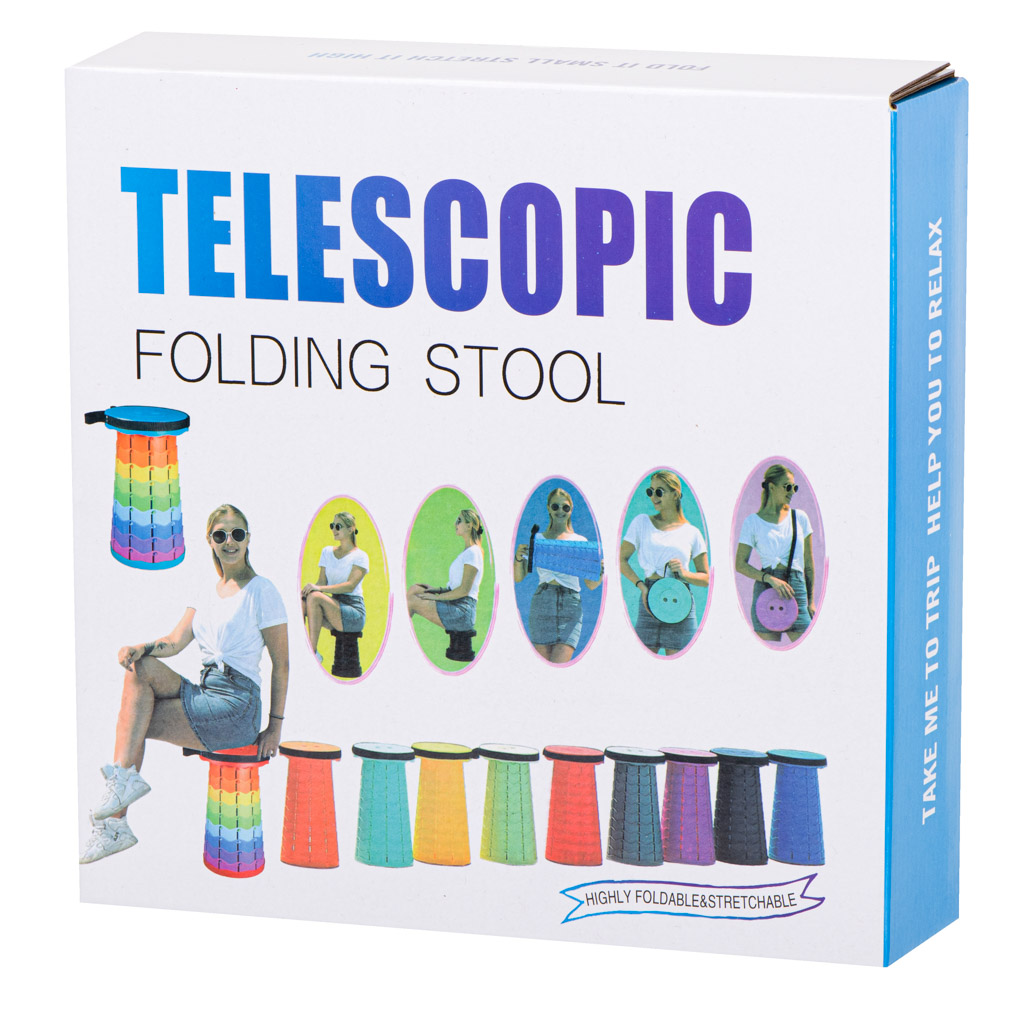 Krzesło składane taboret teleskopowy turystyczny przenośny czerwony 200kg - obrazek 8