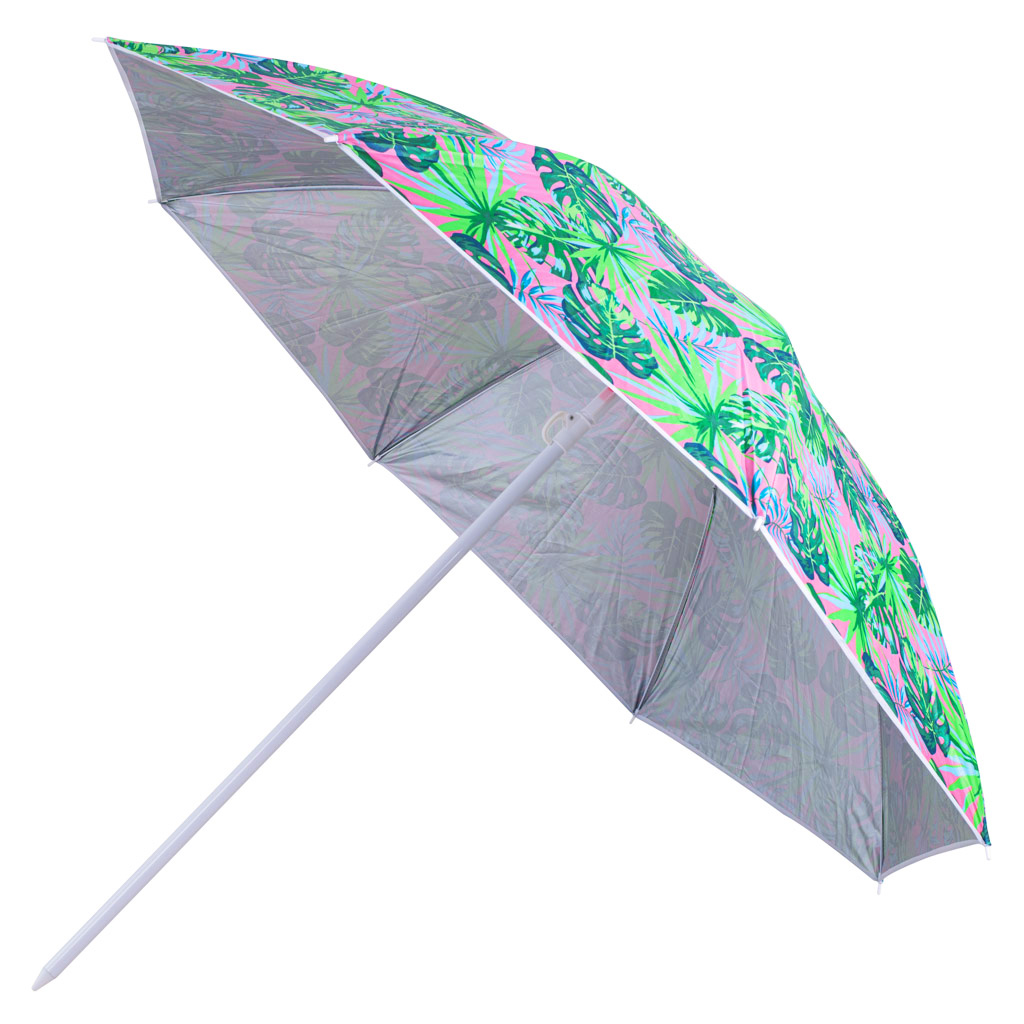 Parasol ogrodowy plażowy regulowany łamany 150cm liście UV - obrazek 8