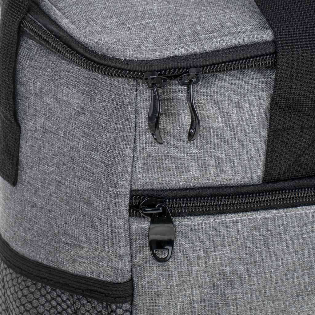 Torba termiczna na lunch jedzenie śniadaniowa izolacyjna na plażę piknik 16L szara - obrazek 5