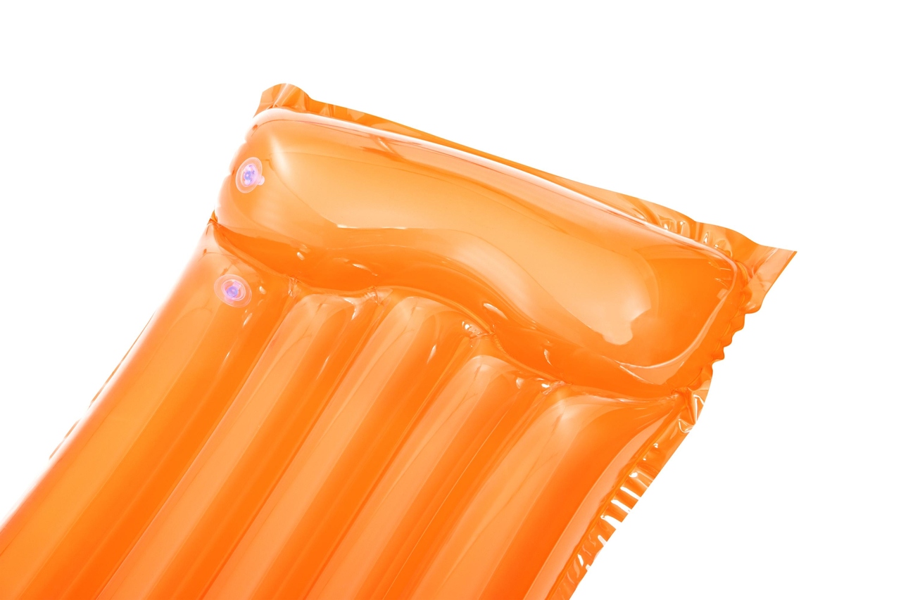 Materac dmuchany plażowy do pływania na basen wodę BESTWAY 44013 pomarańczowy 90kg 183cm - obrazek 3