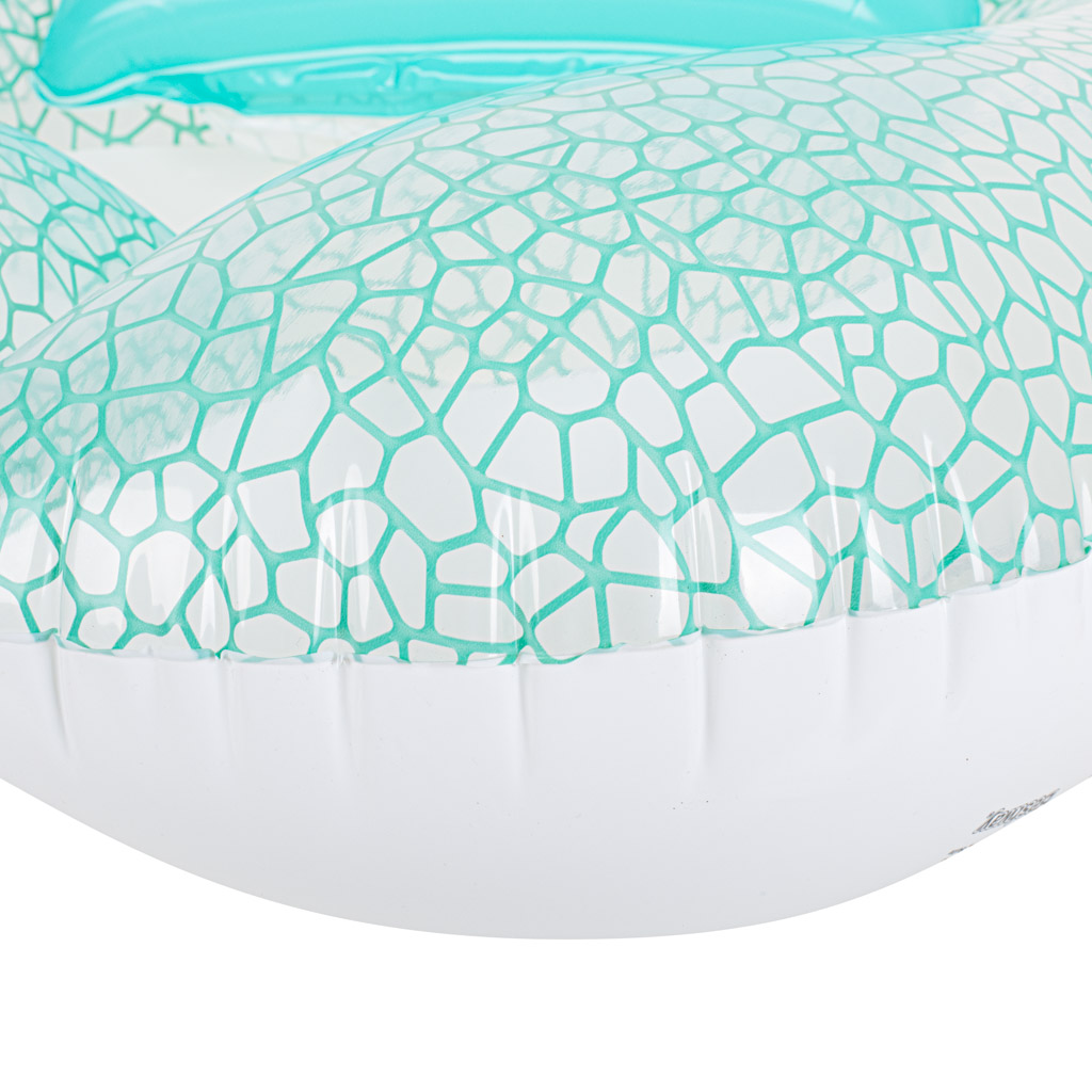 Materac dmuchany fotel do pływania leżak basenowy z poduszką oparciem + uchwyt BESTWAY 43097 102x94cm - obrazek 6