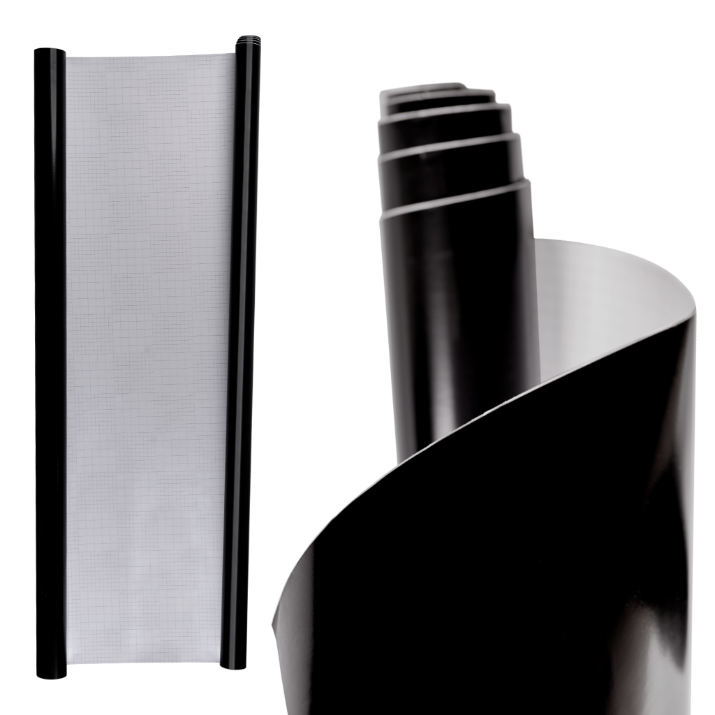 Folia rolka lekki połysk czarna 1,52x30m - obrazek 4