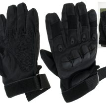 Rękawice taktyczne survival wojskowe ochrona kostek L czarne