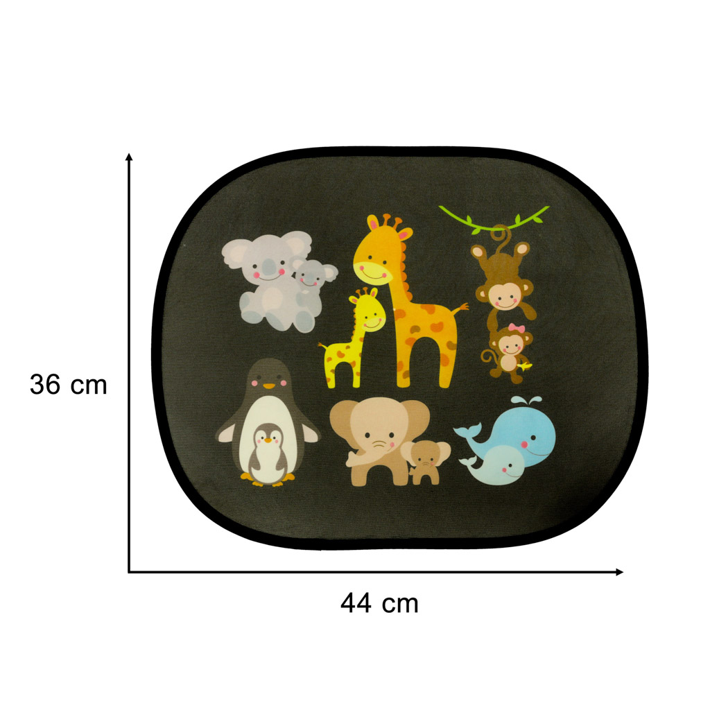 Kurtyna statyczna przeciwsłoneczna osłona okna samochodu zwierzęta zestaw 2 szt. - obrazek 4