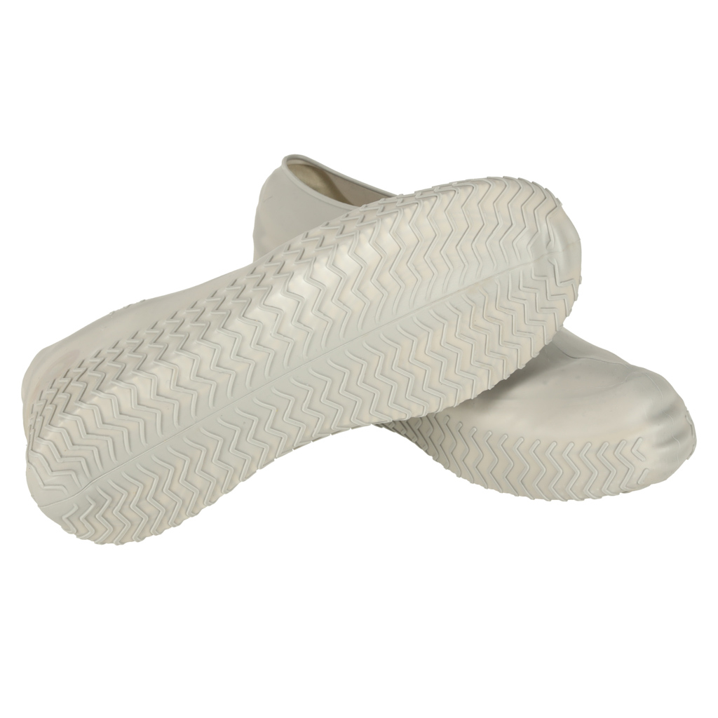 Nakładki przeciwdeszczowe na buty ochraniacze nieprzemakalne przeciwdeszczowe kalosze M szare roz. 35-38 - obrazek 3