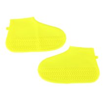 Nakładki przeciwdeszczowe na buty ochraniacze nieprzemakalne przeciwdeszczowe kalosze S żółte roz. 26-34