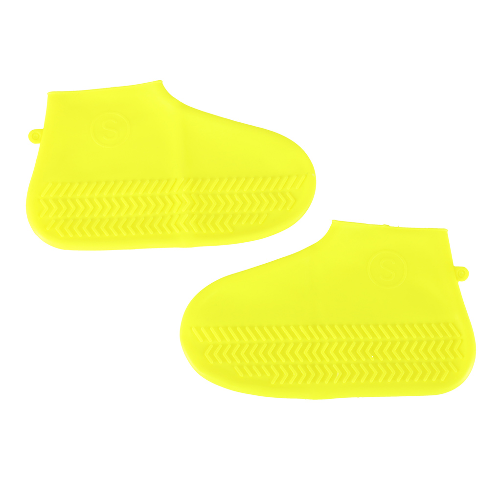 Nakładki przeciwdeszczowe na buty ochraniacze nieprzemakalne przeciwdeszczowe kalosze S żółte roz. 26-34