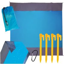 Mata plażowa piknikowa wodoodporna duża koc biwakowy na piknik biwak pokrowiec XXL 210 X 200 cm