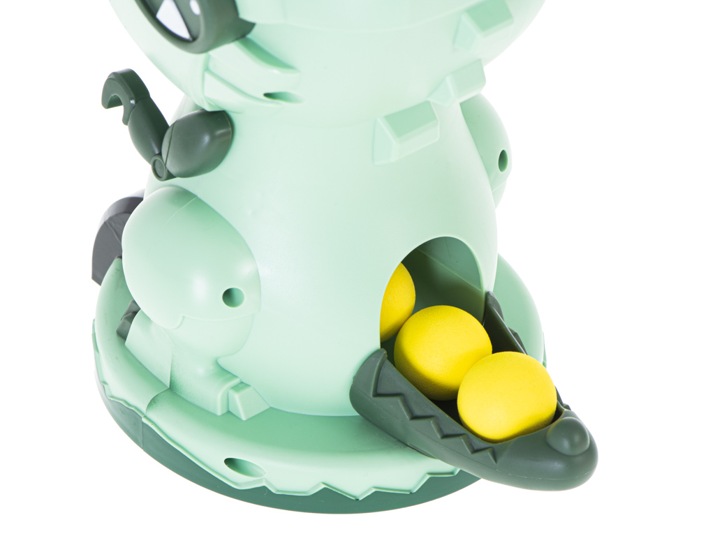 Głodny dinozaur strzelanie do celu gra zręcznościowa zestaw 2 pistolety na kulki 20 kul - obrazek 6