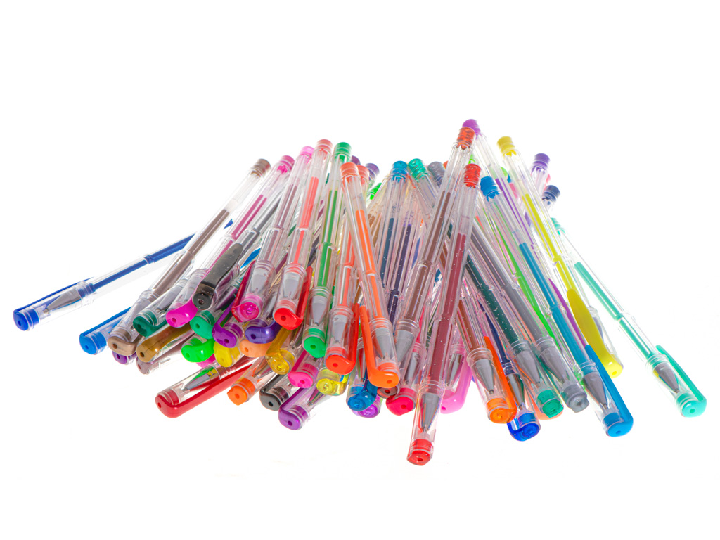 Długopisy żelowe kolorowe brokatowe zestaw 50szt. - obrazek 4