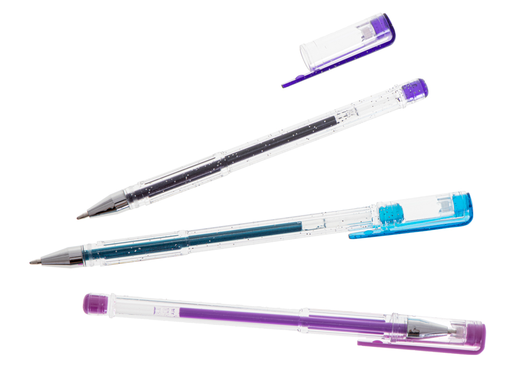 Długopisy żelowe kolorowe brokatowe zestaw 50szt. - obrazek 6