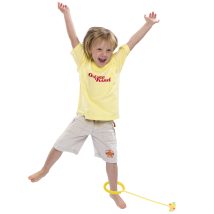 Hula hop na nogę skakanka skipper piłka świecąca migająca LED żółta