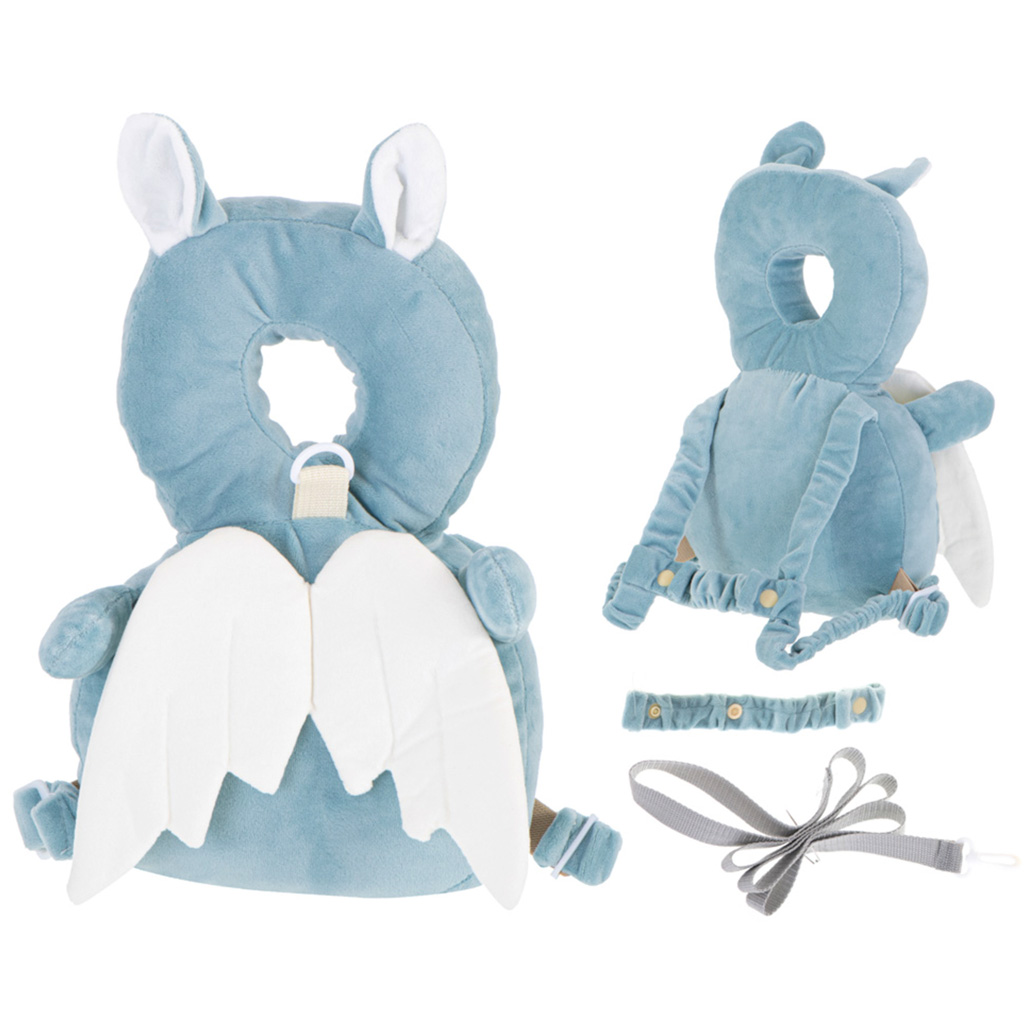 Ochrona głowy poduszka do nauki chodzenia plecak bezpieczeństwa przed upadkiem nietoperz - obrazek 3