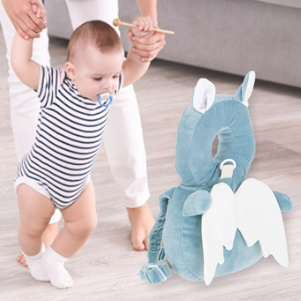 Ochrona głowy poduszka do nauki chodzenia plecak bezpieczeństwa przed upadkiem nietoperz - obrazek 7