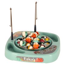 Gra zręcznościowa rodzinna rybki łowienie rybek + akcesoria niebieska 27el.