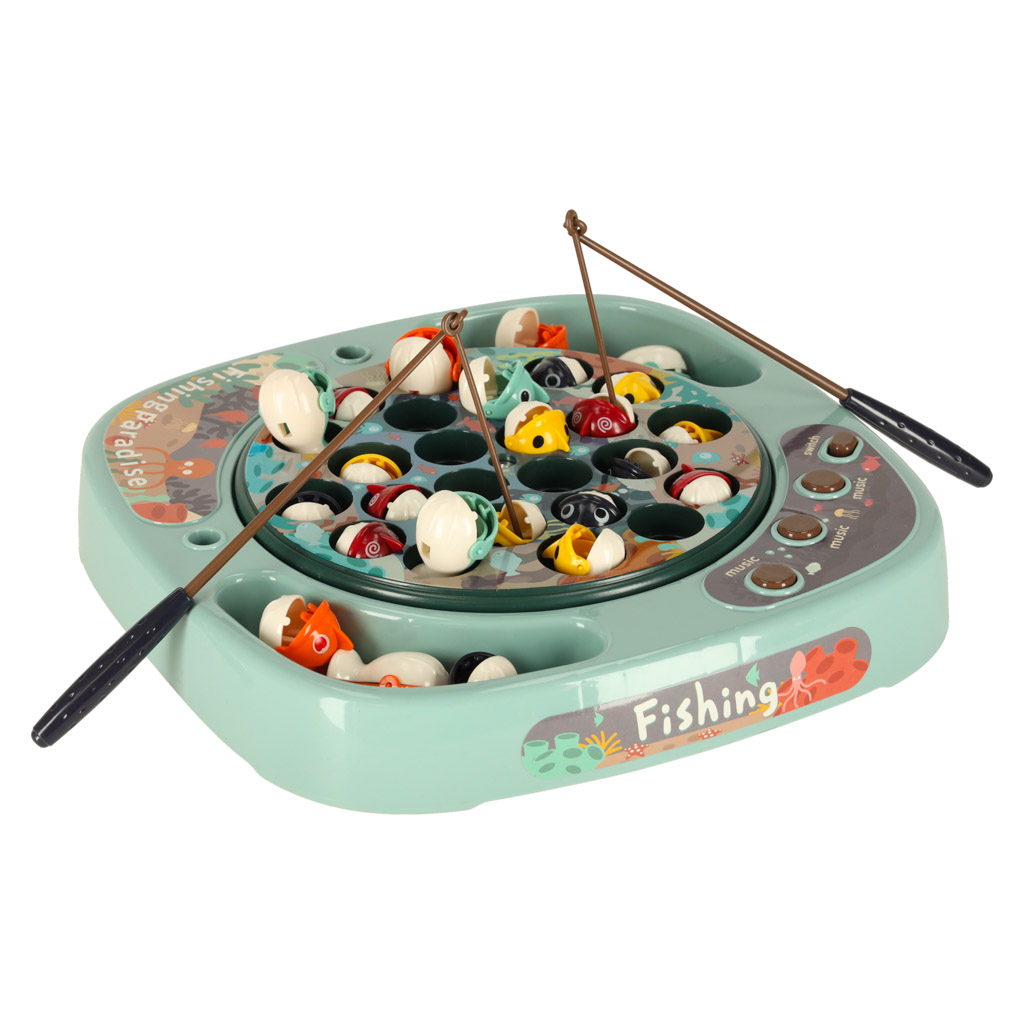 Gra zręcznościowa rodzinna rybki łowienie rybek + akcesoria niebieska 27el. - obrazek 3