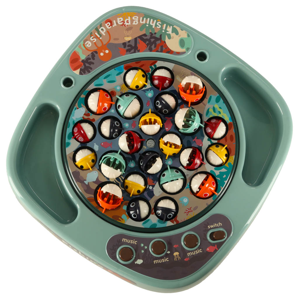 Gra zręcznościowa rodzinna rybki łowienie rybek + akcesoria niebieska 27el. - obrazek 5