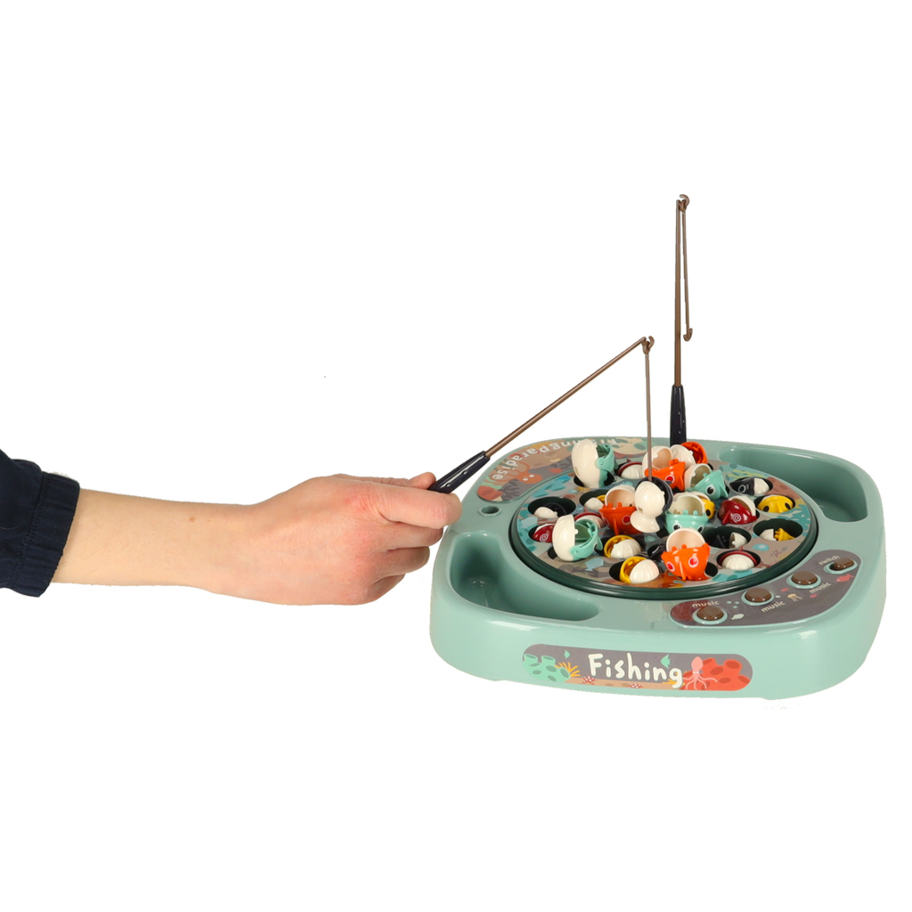 Gra zręcznościowa rodzinna rybki łowienie rybek + akcesoria niebieska 27el. - obrazek 6