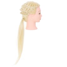 Główka głowa treningowa fryzjerska naturalne włosy blond
