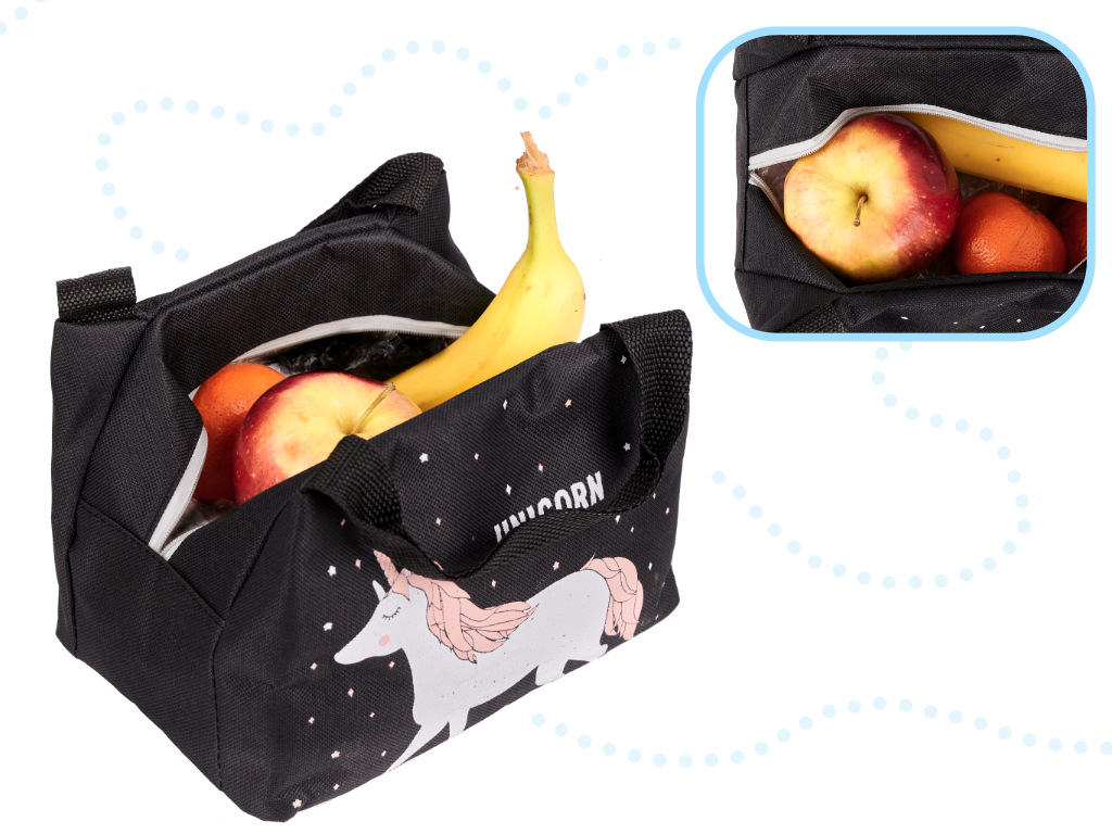 Torba termiczna na lunch jedzenie śniadaniowa izolacyjna jednorożec - obrazek 4
