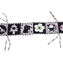 Książeczka sensoryczna kontrastowa miękka nauka widzenia ochraniacz do łóżeczka mata edukacyjna kształty dźwięki