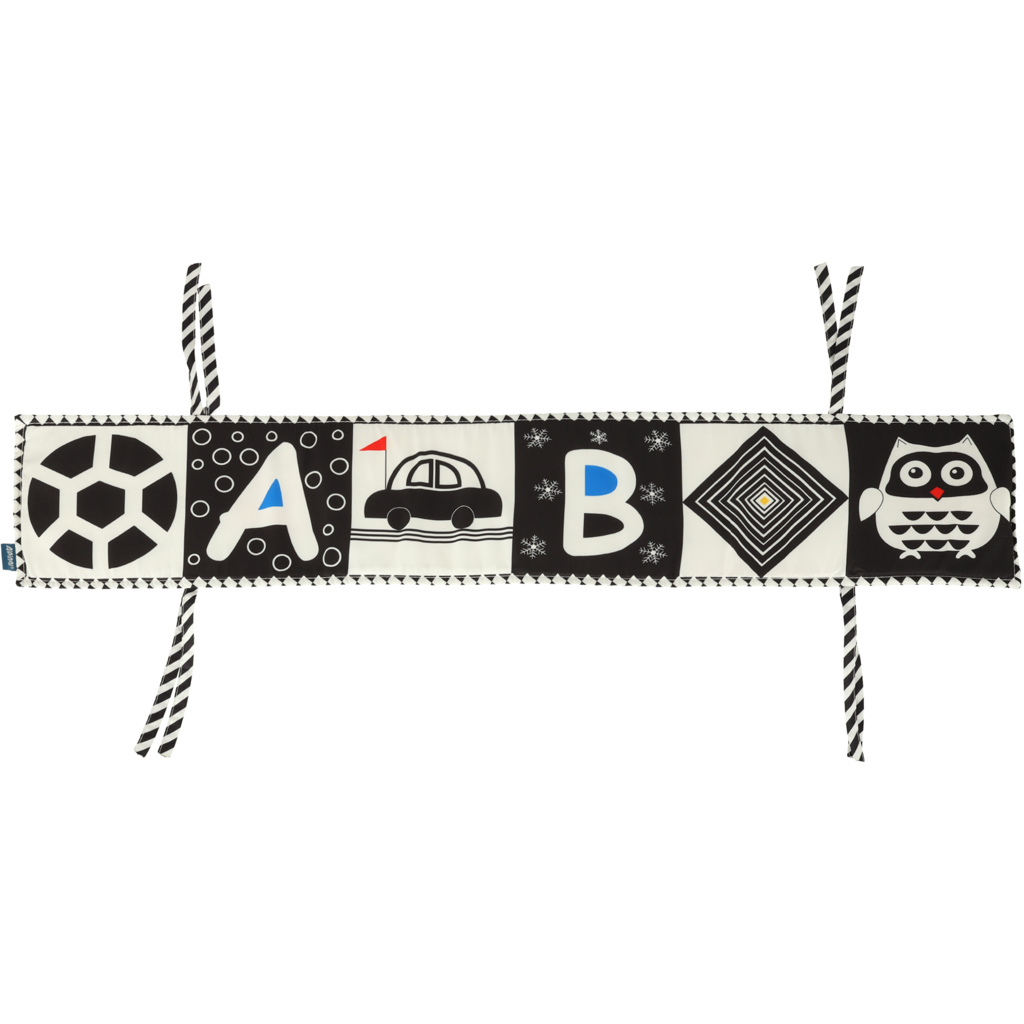 Ochraniacz do łóżeczka mata sensoryczna książeczka książka kontrastowa miękka