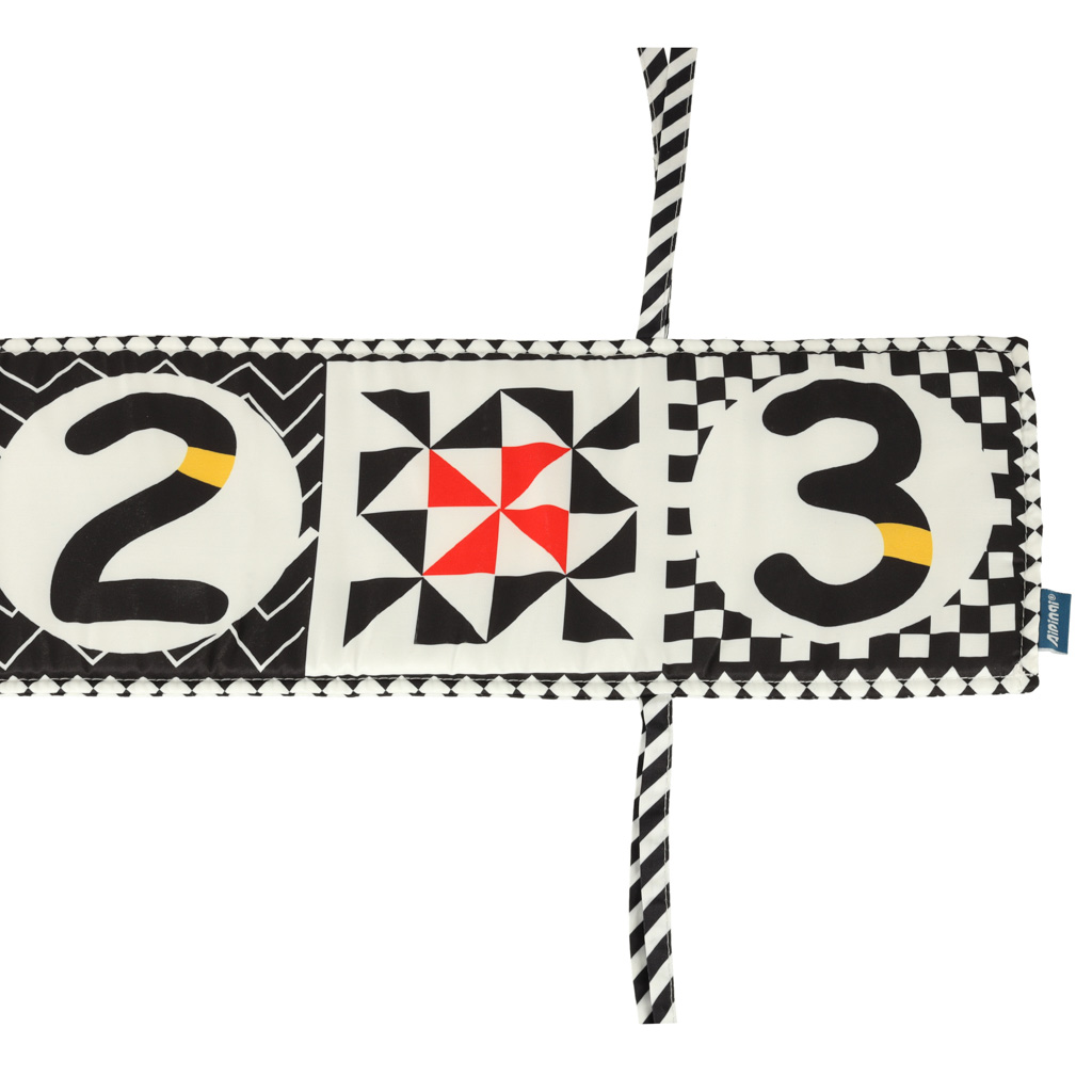 Ochraniacz do łóżeczka mata sensoryczna książeczka książka kontrastowa miękka - obrazek 4