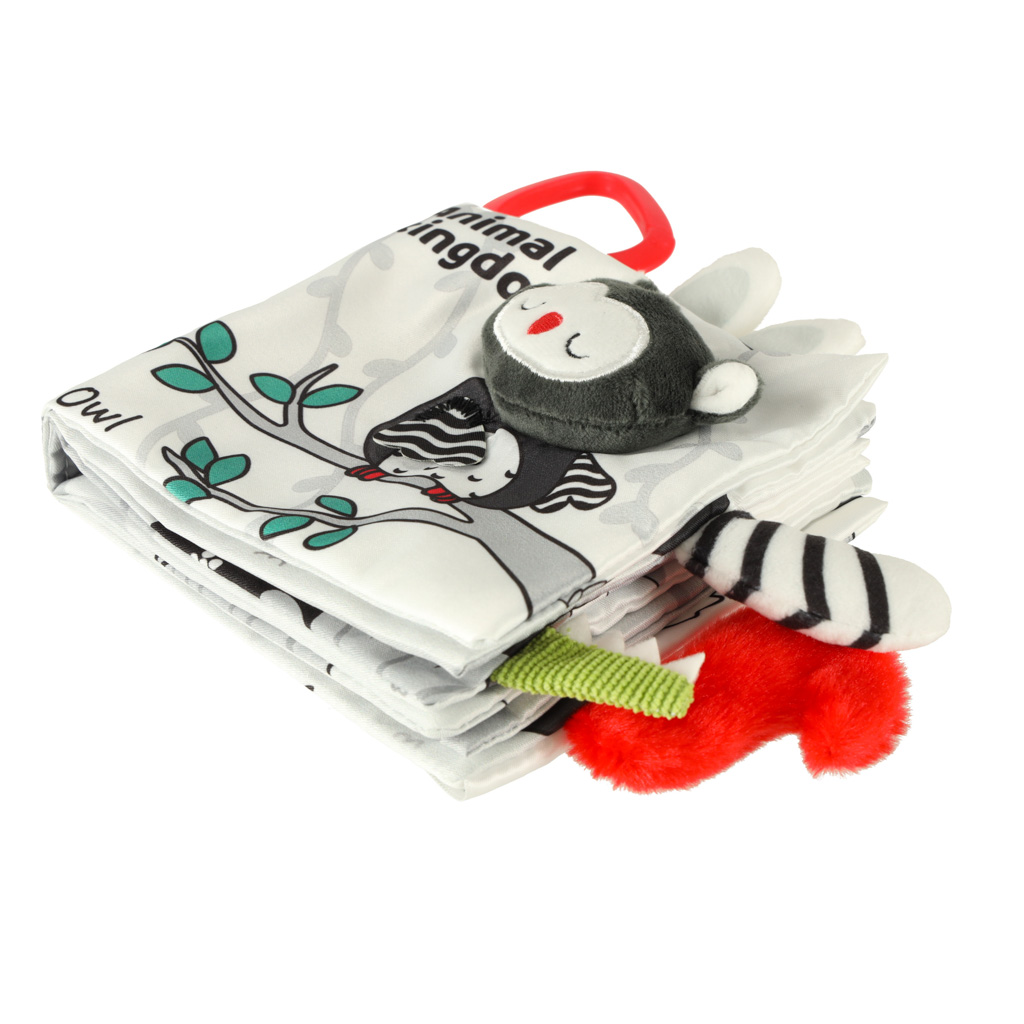 Książeczka sensoryczna miękka ogony zwierząt sowa - obrazek 6
