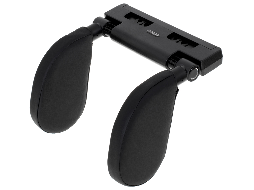 Zagłówek samochodowy poduszka podróżna oparcie na głowę szyje do samochodu regulowane czarny - obrazek 4