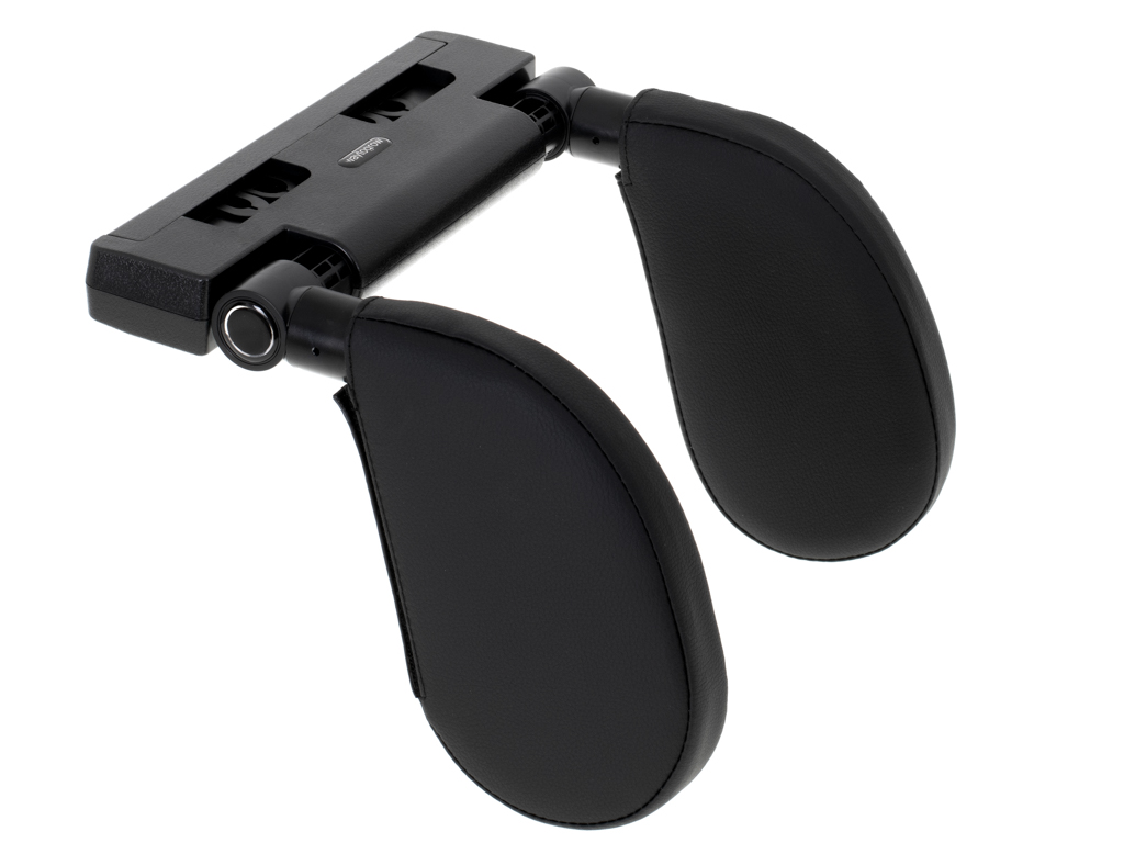 Zagłówek samochodowy poduszka podróżna oparcie na głowę szyje do samochodu regulowane czarny - obrazek 6