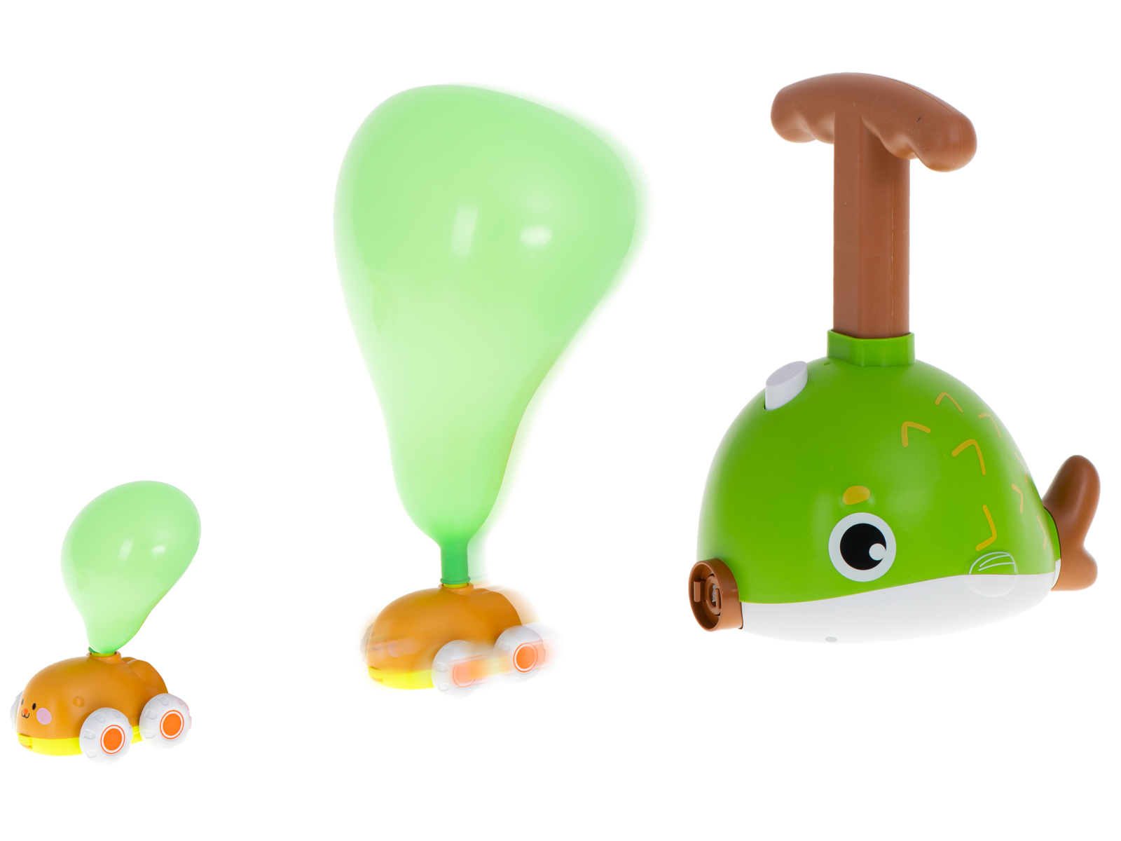 Wyrzutnia balonów samochód aerodynamiczny ryba zestaw 21 elementów - obrazek 3