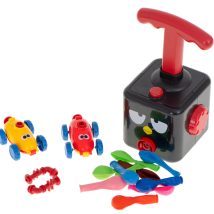 Wyrzutnia balonów samochód aerodynamiczny rakieta zestaw 15 elementów