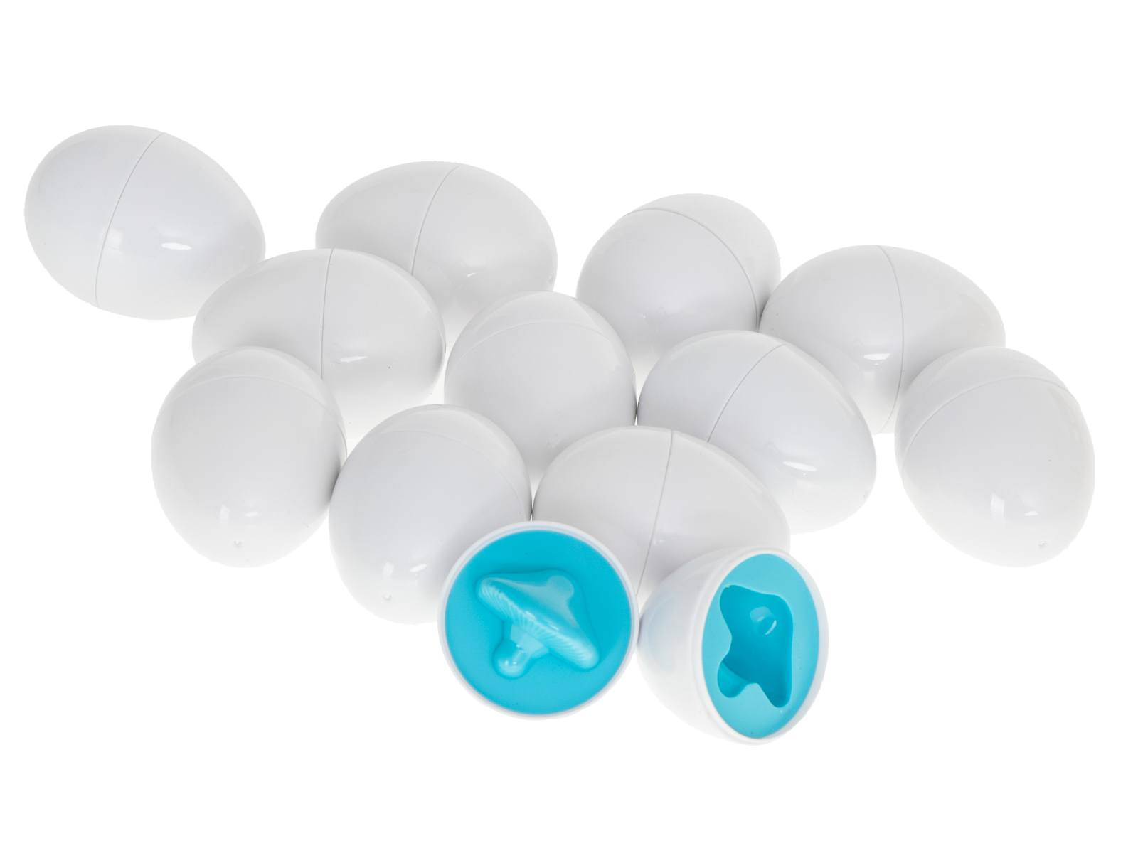 Układanka edukacyjna sorter dopasuj kształty owoce jajka 12 sztuk - obrazek 7