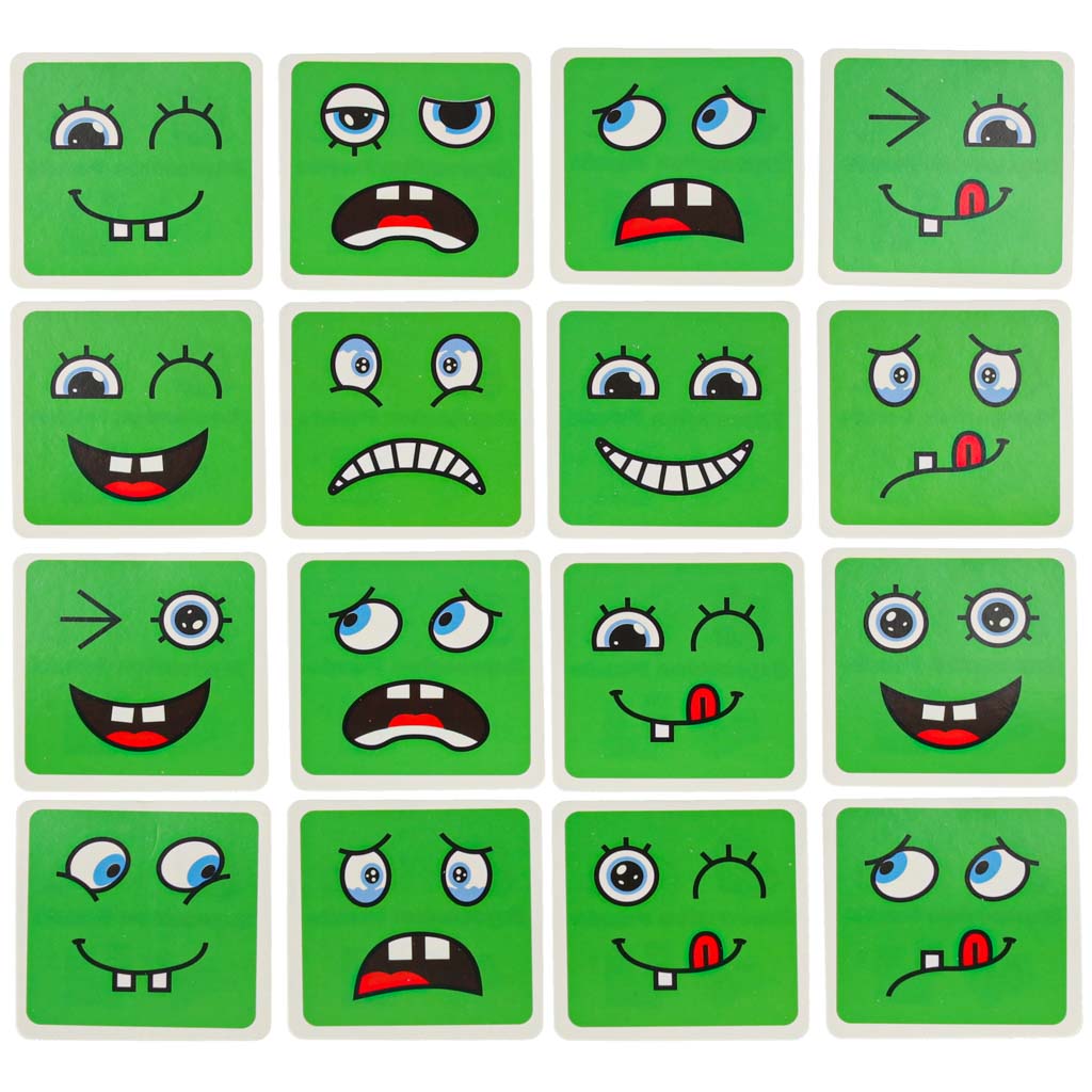 Klocki kreatywne montessori wyzwania zmieniające twarz emocje - obrazek 3