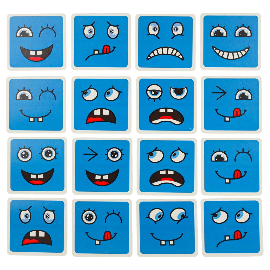 Klocki kreatywne montessori wyzwania zmieniające twarz emocje - obrazek 4